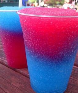 Mixed slush Strawberry/ Blueberry