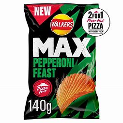 Walkers MAX Pepperoni Feast