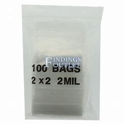 Smell proof plastic zipper baggies - 2 x 2 clear bag