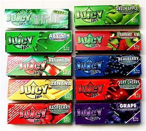 Flavoured 32 king size rolling papers without tips - Green Apple