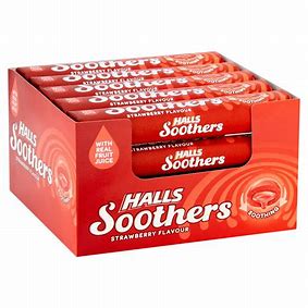 Halls Soothers - Strawberry 45g