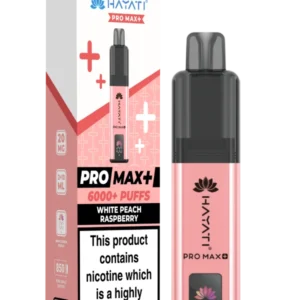 Hayati Pro Max Plus 6000+ White Peach Raspberry