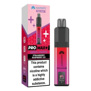 Hayati Pro Max Plus 6000+ Puff Strawberry Raspberry ice